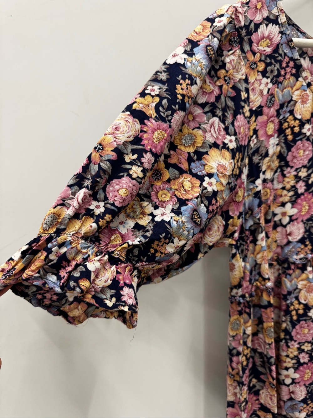 Natural Life Prairie Floral Maxi Dress Short Sleeve Size Small - Picture 4 of 9